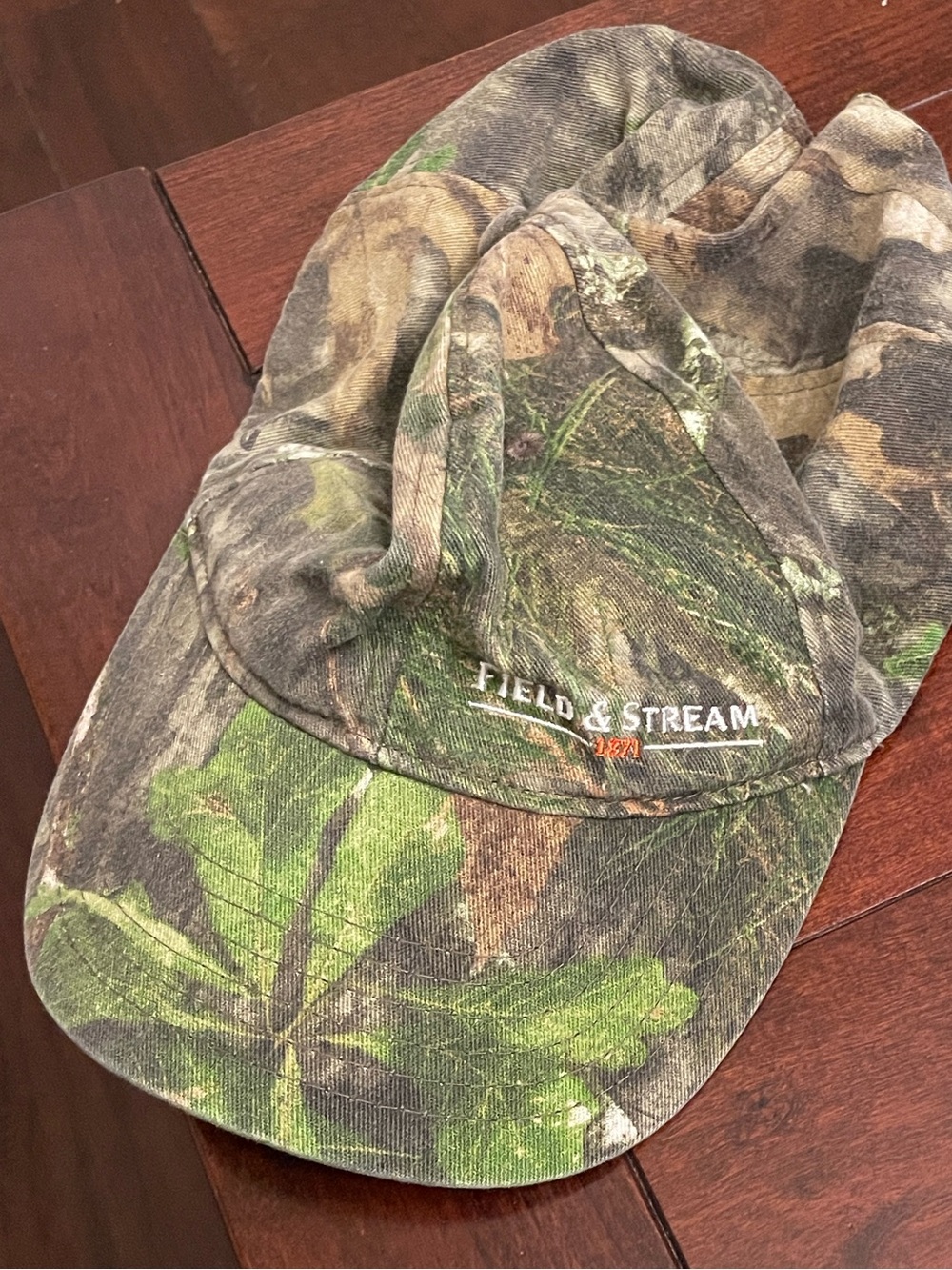 Field & Stream Mossy Oak Camo Cap in Olive and Brown O/S